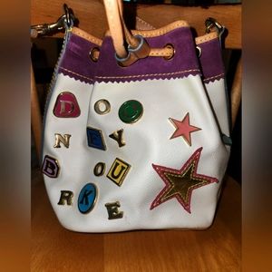 Vintage Dooney & Bourke Y2K Charm Collection Bucket Shoulder Bag